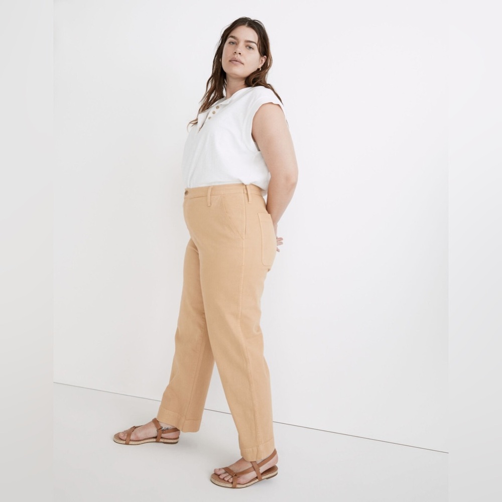 Madewell The Perfect Vintage Wide-Leg Pant | Color Desert Dune | Size 32